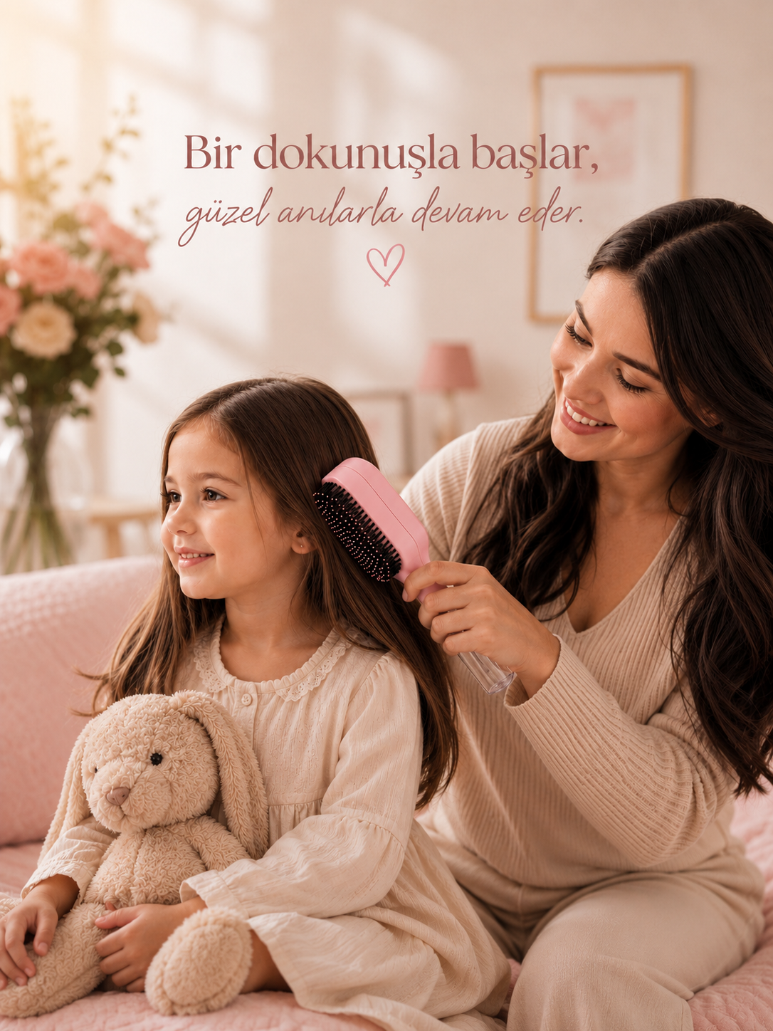 Saç Taramayı Kolaylaştıran 2'si 1 Arada Spreyli Tarak