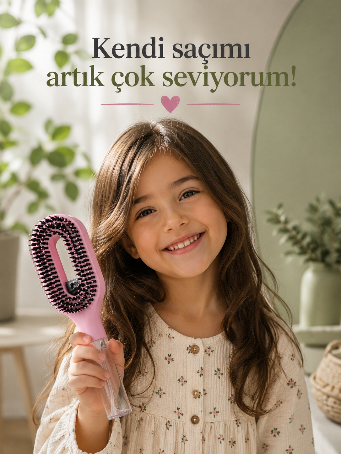 Saç Taramayı Kolaylaştıran 2'si 1 Arada Spreyli Tarak